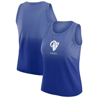 Women's WEAR by Erin Andrews x Gracie Hunt Royal Los Angeles Rams Ombre Tank Top