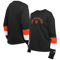 Women's New Era  Black San Francisco Giants Game Day Color Pullover Sweatshirt