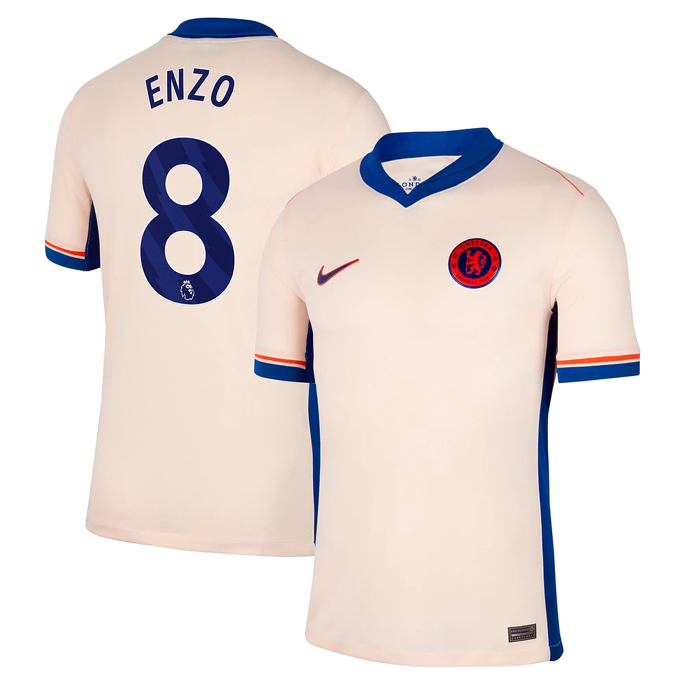 Men's Nike Enzo Fernández Orange Chelsea 2024/25 Away Replica Player Jersey