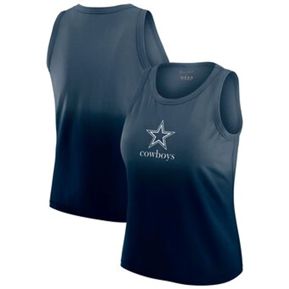 Women's WEAR by Erin Andrews x Gracie Hunt Navy Dallas Cowboys Ombre Tank Top