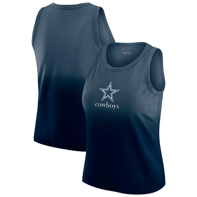 Women's WEAR by Erin Andrews x Gracie Hunt Navy Dallas Cowboys Ombre Tank Top