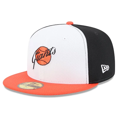 Men's New Era Black/Orange San Francisco Giants 2025 MLB Clubhouse 59FIFTY Fitted Hat