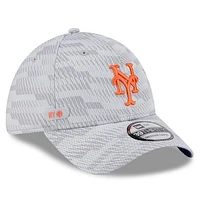 Men's New Era Gray York Mets 2025 MLB Clubhouse 39THIRTY Flex Hat