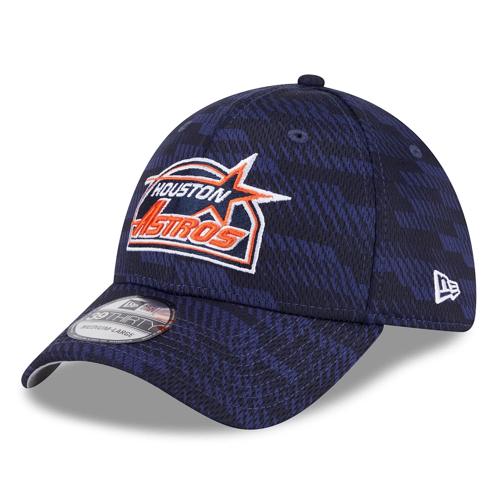 Men's New Era Navy/ Houston Astros 2025 MLB Clubhouse 39THIRTY Flex Hat