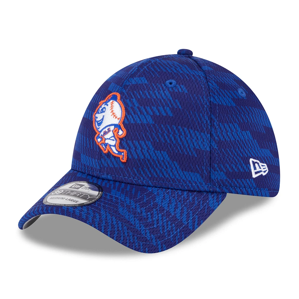 Men's New Era Royal/ York Mets 2025 MLB Clubhouse 39THIRTY Flex Hat