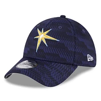 Men's New Era Navy Tampa Bay Rays 2025 MLB Clubhouse 39THIRTY Flex Hat