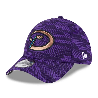 Men's New Era Purple Arizona Diamondbacks 2025 MLB Clubhouse 39THIRTY Flex Hat