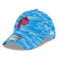 Men's New Era Light Blue Philadelphia Phillies 2025 MLB Clubhouse 39THIRTY Flex Hat