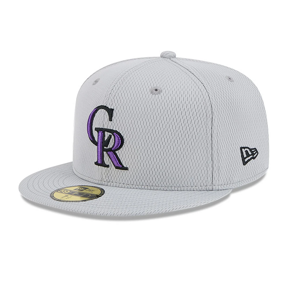 Men's New Era Colorado Rockies 2025 MLB Clubhouse 59FIFTY Fitted Hat