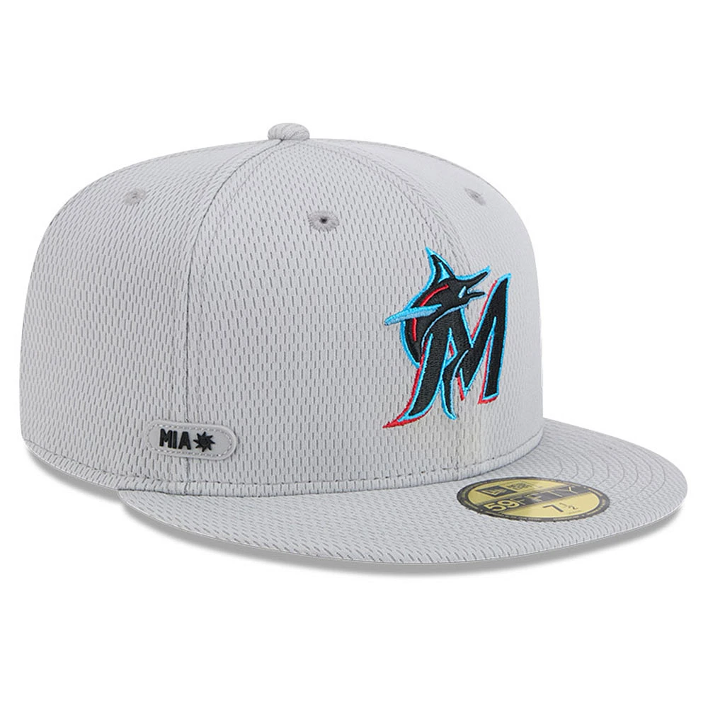 Men's New Era Miami Marlins 2025 MLB Clubhouse 59FIFTY Fitted Hat