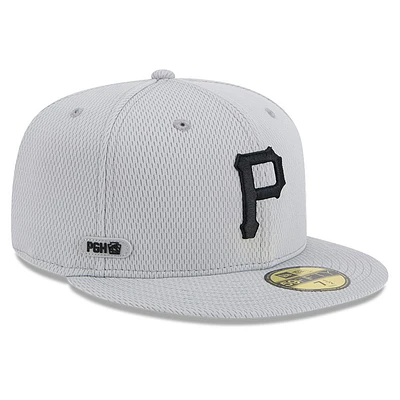 Men's New Era Pittsburgh Pirates 2025 MLB Clubhouse 59FIFTY Fitted Hat