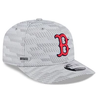 Men's New Era Gray Boston Red Sox 2025 MLB Clubhouse 9SEVENTY Stretch-Snap Hat