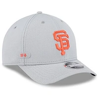 Men's New Era Gray San Francisco Giants 2025 MLB Clubhouse 9FORTY M-Crown Adjustable Hat