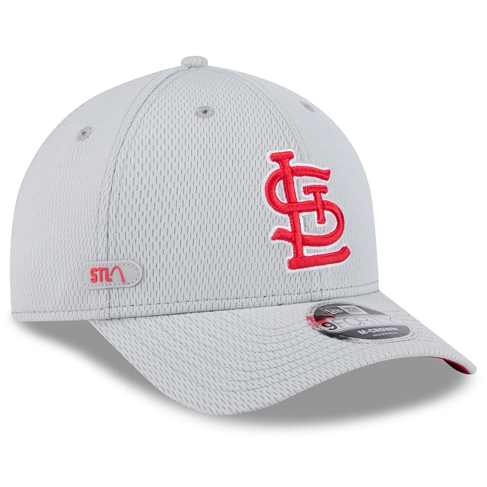 Men's New Era St. Louis Cardinals 2025 MLB Clubhouse 9FORTY M-Crown Adjustable Hat