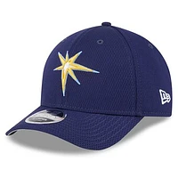 Men's New Era Navy Tampa Bay Rays 2025 MLB Clubhouse 9FORTY M-Crown Adjustable Hat