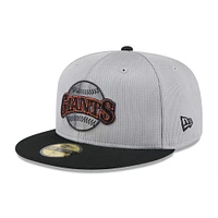 Men's New Era  Gray/Black San Francisco Giants 2025 Batting Practice 59FIFTY Fitted Hat