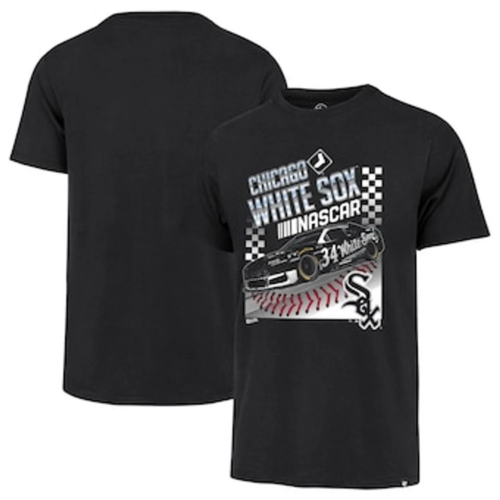 Men's '47 Black NASCAR x Chicago White Sox Franklin T-Shirt