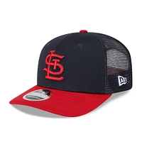 Men's New Era  Navy/Red St. Louis Cardinals 2025 Batting Practice 9SEVENTY Stretch-Snap Trucker Hat