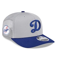 Men's New Era /Royal Los Angeles Dodgers 2025 Batting Practice 9SEVENTY Stretch-Snap Trucker Hat