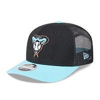 Men's New Era  Black/Light Blue Arizona Diamondbacks 2025 Batting Practice 9SEVENTY Stretch-Snap Trucker Hat