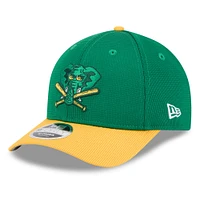 Men's New Era  Green/Gold Athletics 2025 Batting Practice 9FORTY M-Crown Adjustable Hat