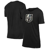 Women's New Era  Black Vegas Golden Knights Glam Game Floral T-Shirt