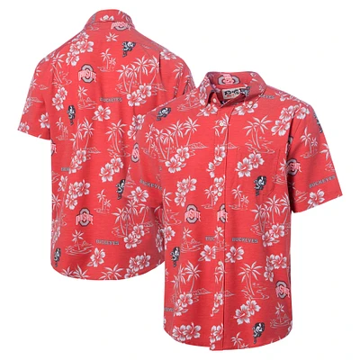 Men's Reyn Spooner Scarlet Ohio State Buckeyes Classic Button-Up Shirt