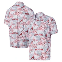 Men's Reyn Spooner White Alabama Crimson Tide Performance Polo