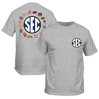 Men's Heather Gray SEC Circle Logo T-Shirt