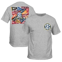 Men's Heather Gray SEC Pennants T-Shirt