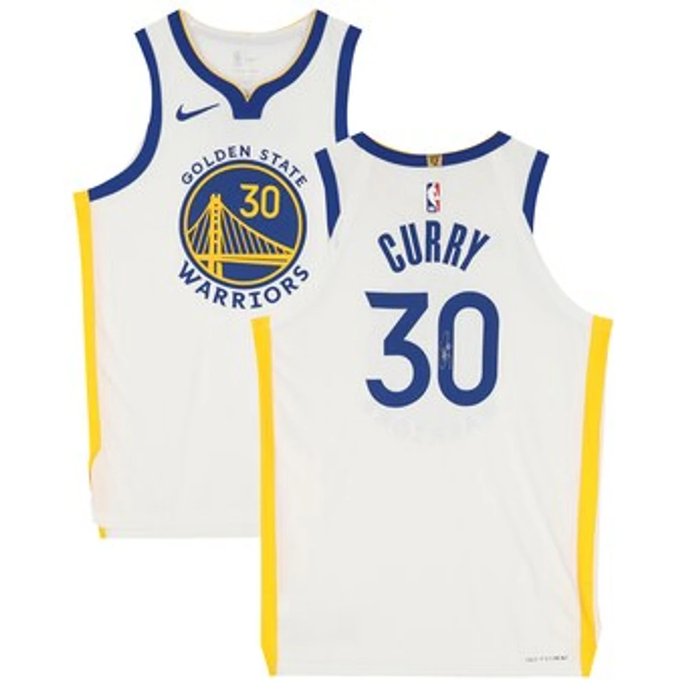 Stephen Curry Golden State Warriors Autographed White Nike Association Edition Authentic Jersey - Signed in Silver Ink - JSA