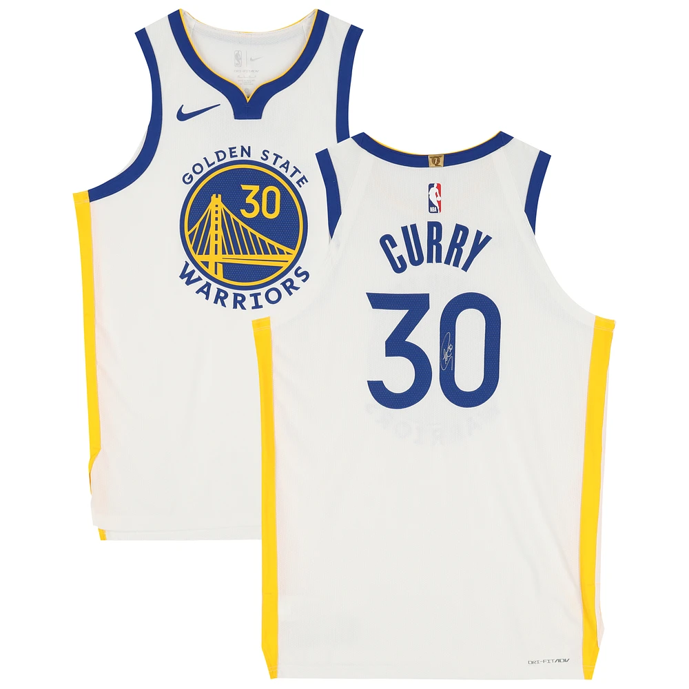 Stephen Curry Golden State Warriors Autographed White Nike Association Edition Authentic Jersey - Signed in Silver Ink - JSA