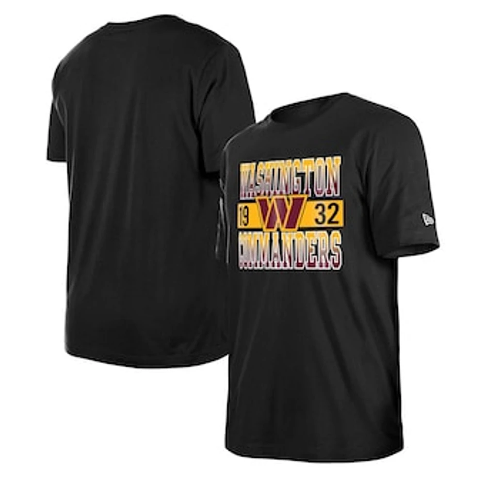 Men's New Era Black Washington Commanders City Team T-Shirt