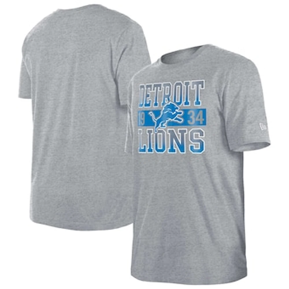 Men's New Era Gray Detroit Lions City Team T-Shirt