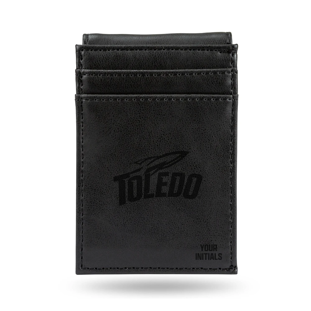 Black Toledo Rockets Personalized Front Pocket Wallet