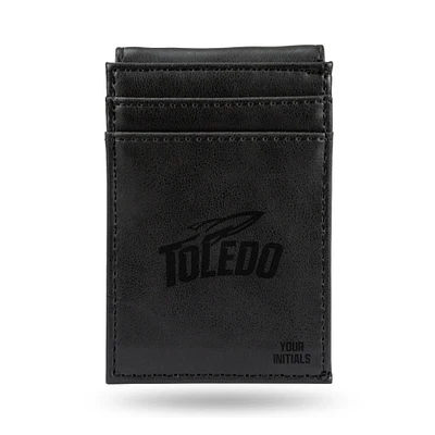 Black Toledo Rockets Personalized Front Pocket Wallet