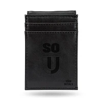 Black Southern Oregon Raiders Personalized Front Pocket Wallet
