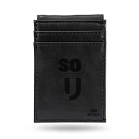 Black Southern Oregon Raiders Personalized Front Pocket Wallet