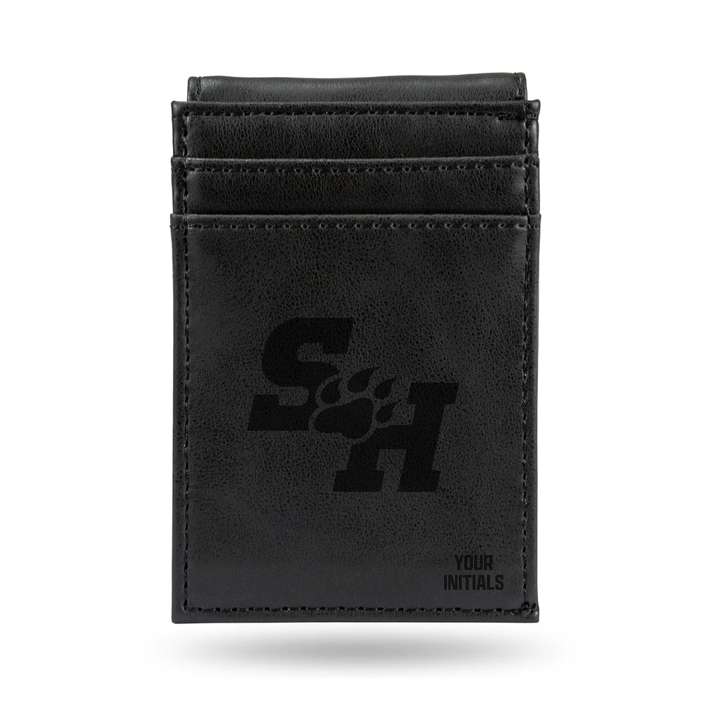 Black Sam Houston State Bearkats Personalized Front Pocket Wallet