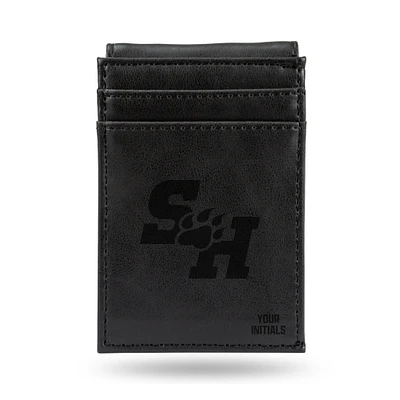 Black Sam Houston State Bearkats Personalized Front Pocket Wallet