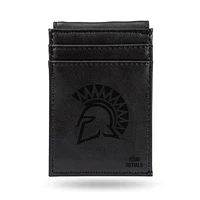 Black San Jose State Spartans Personalized Front Pocket Wallet