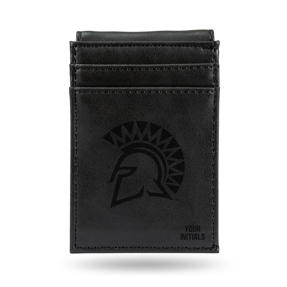 Black San Jose State Spartans Personalized Front Pocket Wallet