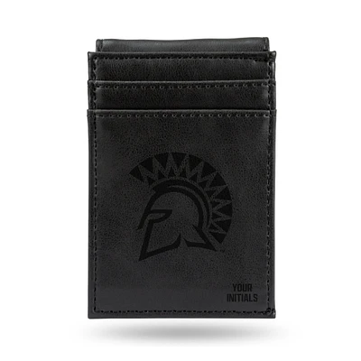 Black San Jose State Spartans Personalized Front Pocket Wallet
