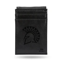 Black San Jose State Spartans Personalized Front Pocket Wallet