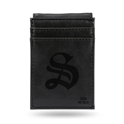 Black Sewanee Tigers Personalized Front Pocket Wallet