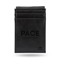 Black Pace University Setters Personalized Front Pocket Wallet