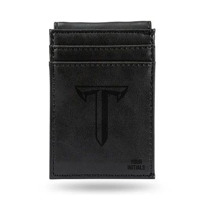 Black Troy University Trojans Personalized Front Pocket Wallet