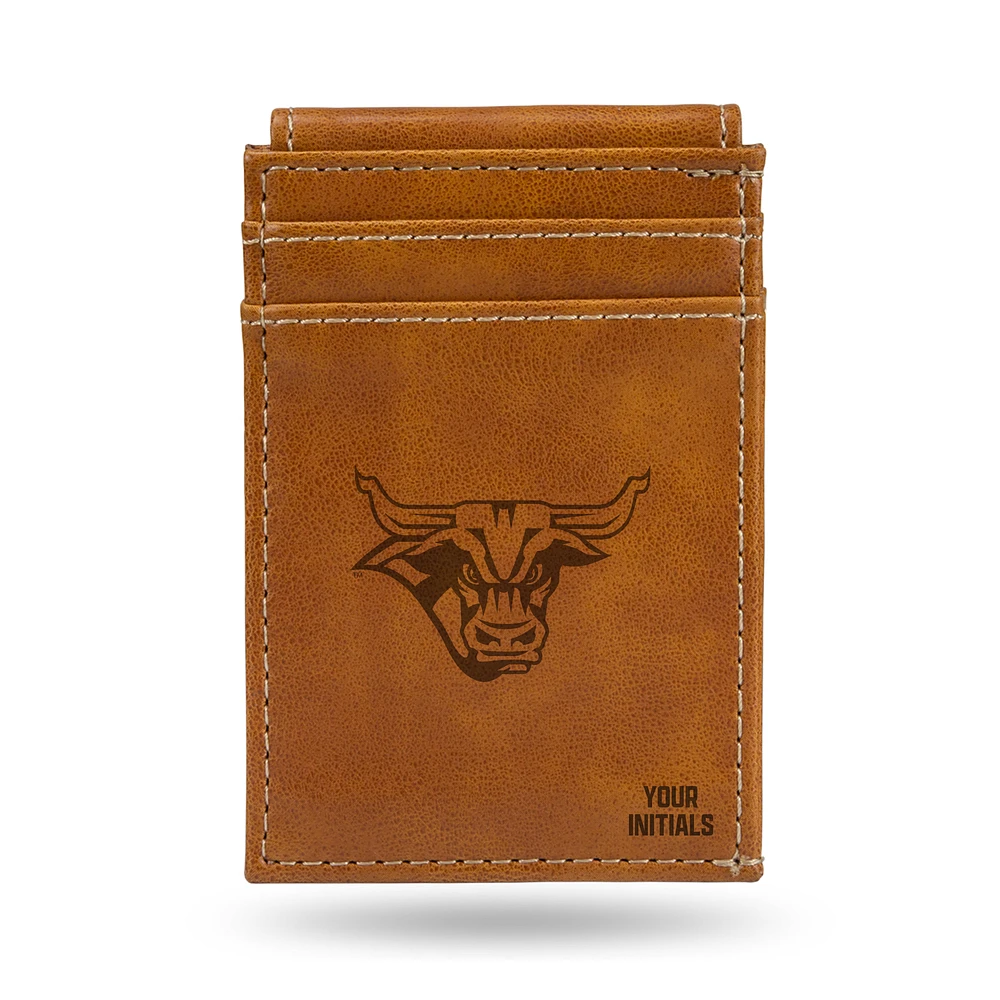 Brown Minnesota State Mavericks Personalized Front Pocket Wallet