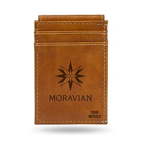 Brown Moravian Greyhounds Personalized Front Pocket Wallet