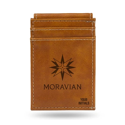 Brown Moravian Greyhounds Personalized Front Pocket Wallet
